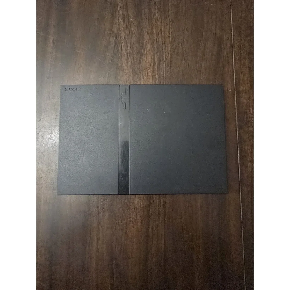 Sony PS2 Slim SCPH-77001 Console Bundle Tested Works Memory Card NCAA 08